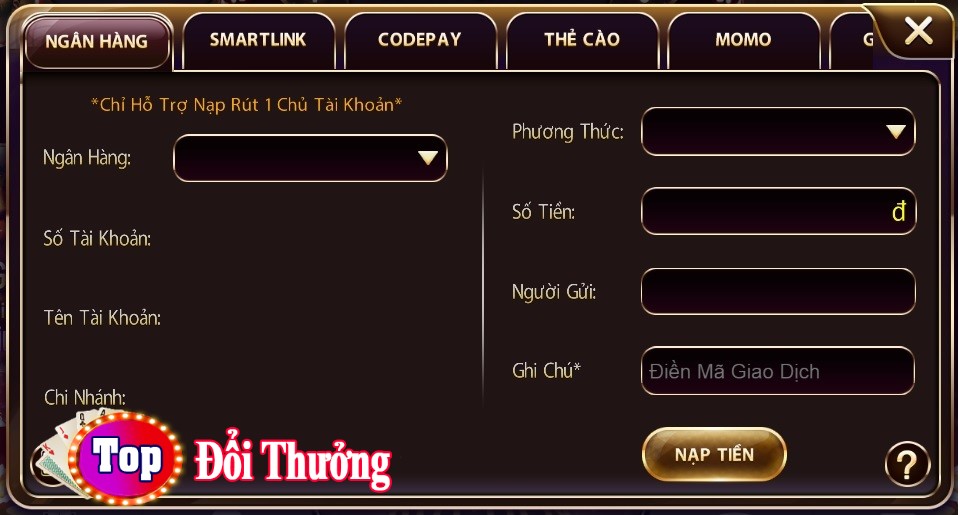 Giao dịch cổng game Nhatvip88